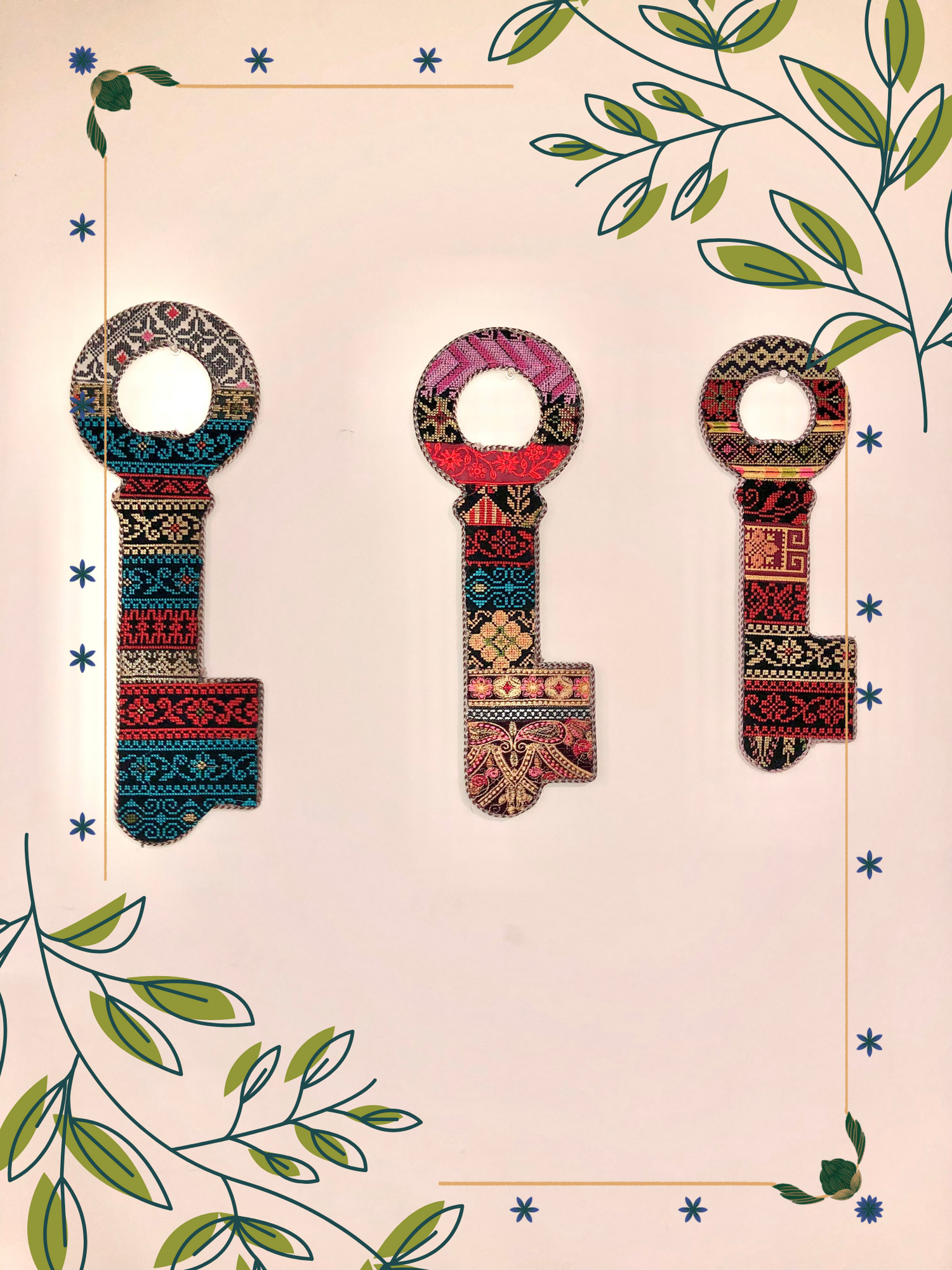 Palestinian Tatreez Wall Decor