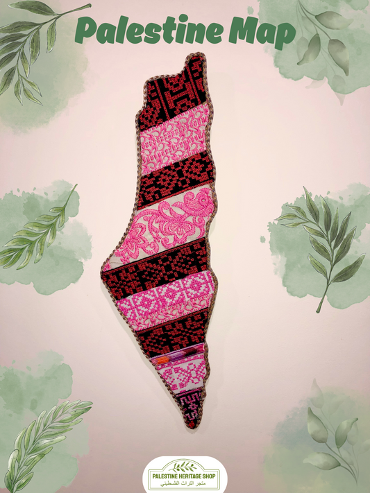 Tatreez Palestine Map