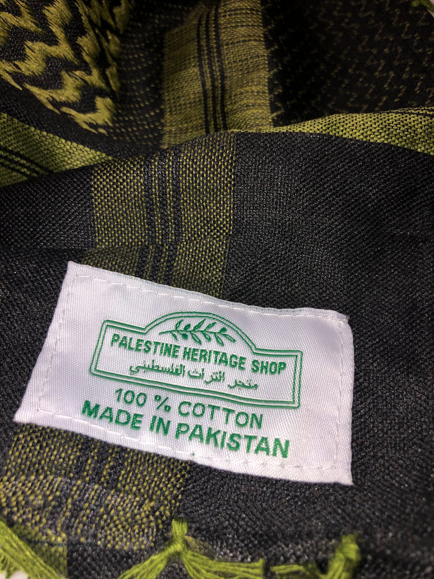 Reversible Two-Tone Cotton Kuffiyeh with Tassels