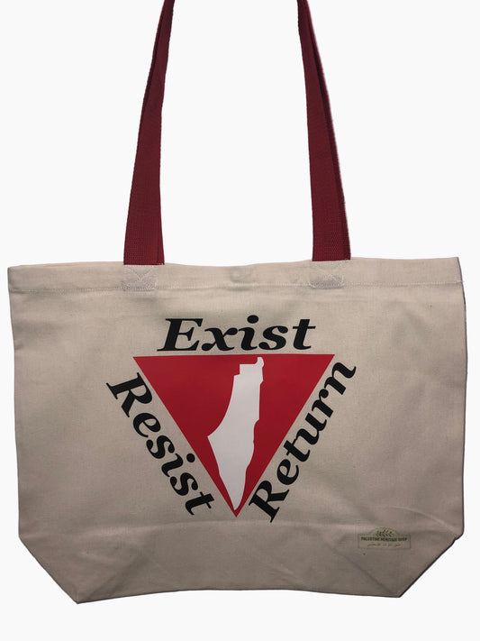 White Resistance Triangle Tote