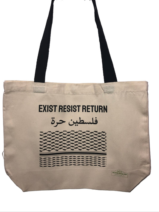 White Kuffiyeh Tote