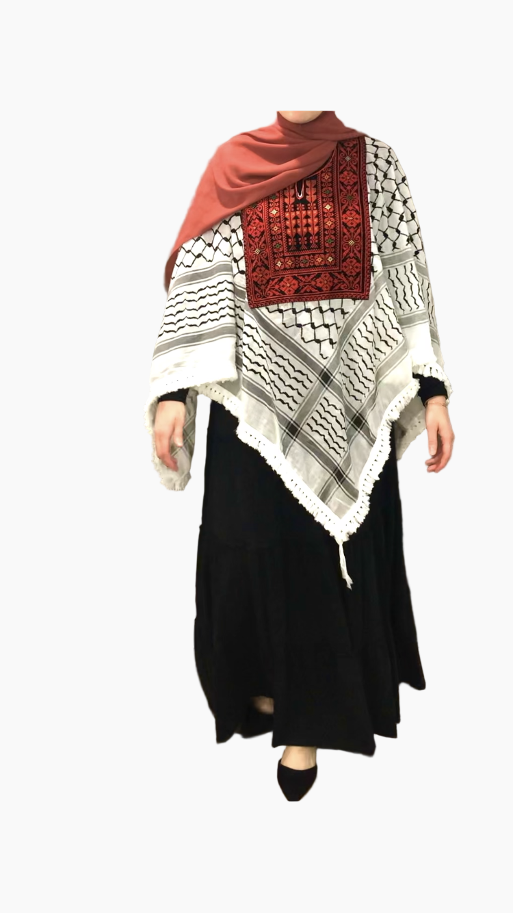 Traditional Kuffiyeh Poncho Shirt