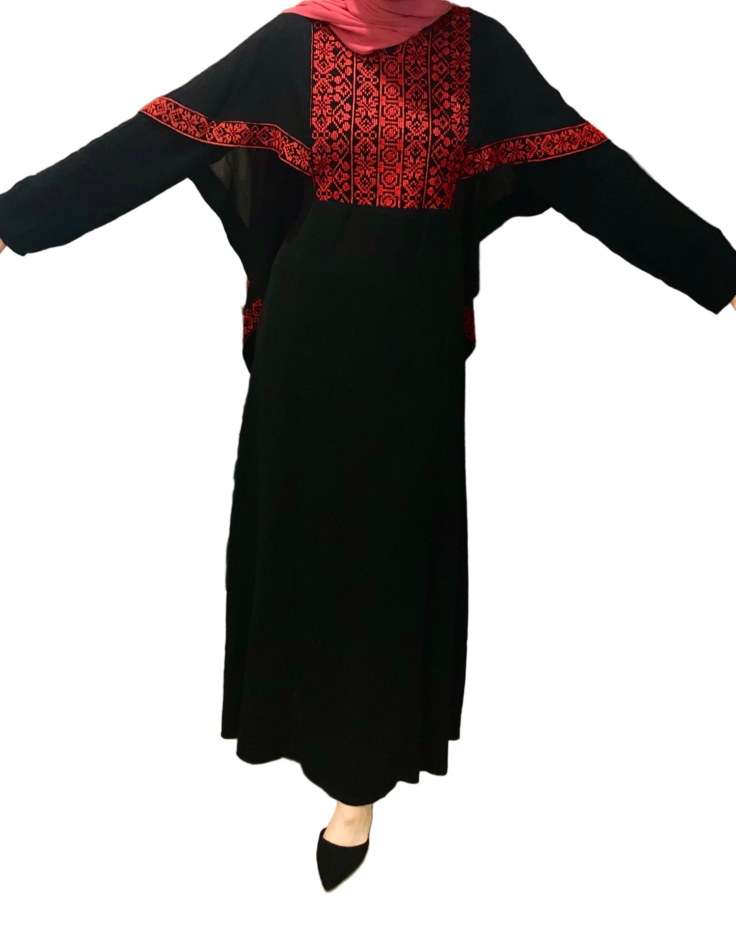Butterfly Palestinian Tatreez Dress