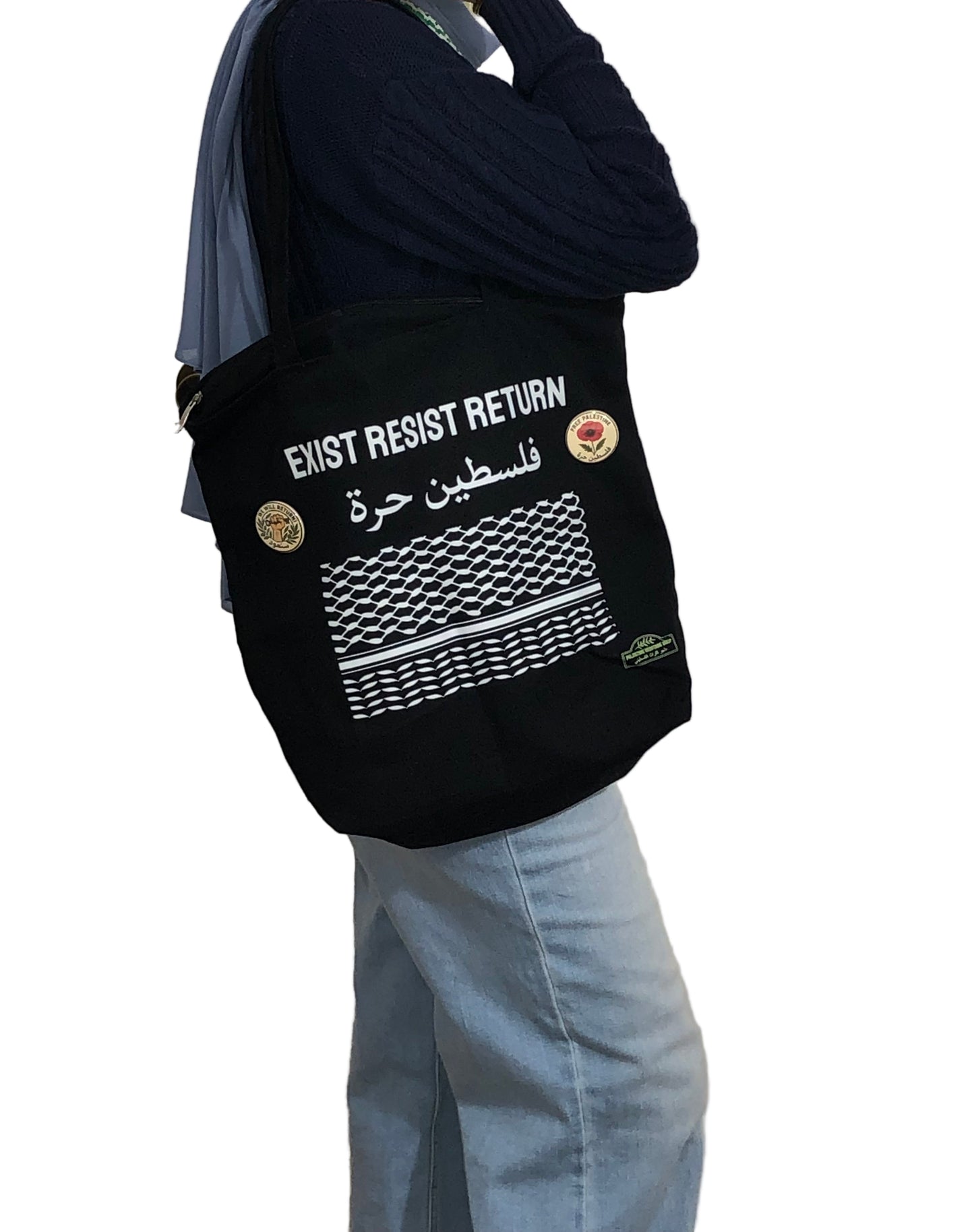 Travel Kuffiyeh Zipper Tote