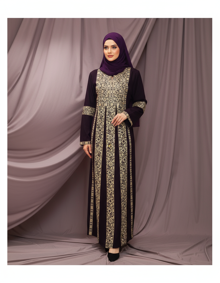 Modern Palestinian Tatreez Dress