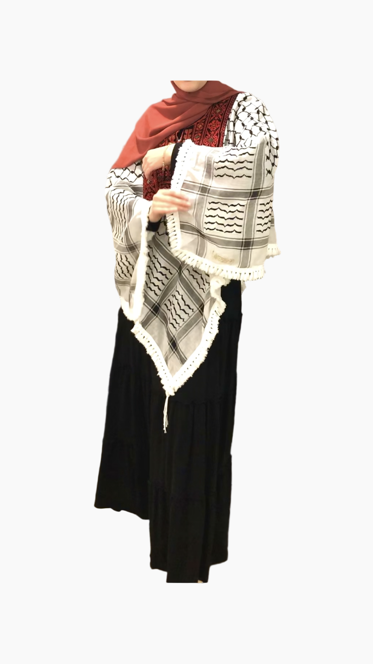 Traditional Kuffiyeh Poncho Shirt