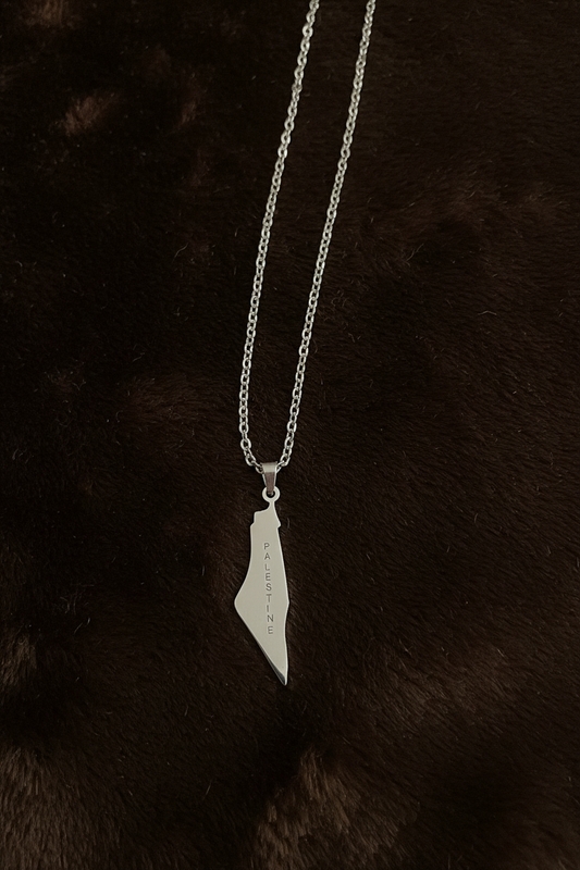 Silver Palestine Necklace