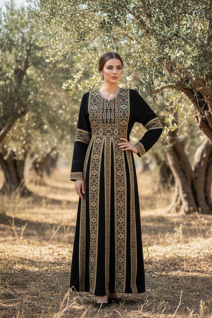 Traditional Palestinian Tatreez Dress