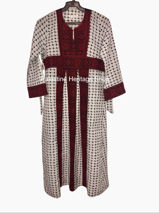 Kids Kuffiyeh Palestinian Tatreez Dress